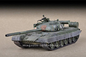 Сборная модель из пластика Русский танк Т-80Б МБТ, 1:72 Трумпетер - фото