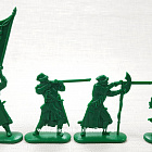 Солдатики из пластика Московское войско (12 шт, зеленый) 52 мм, Солдатики ЛАД