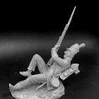 Сборная фигура из металла Рядовой №2 (лежачий) британских пехотныъ полков, 1812-15, 54мм, V.Danilov