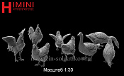 Сборная миниатюра из смолы Домашние птицы, 60 мм, HIMINI - фото