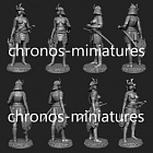 Сборная миниатюра из металла Миры Фэнтези: Японская женщина-самурай, 54 мм, Chronos miniatures