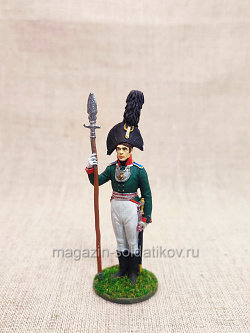 Обер-офицер Орловского мушкетерского полка, Россия 1804-06 гг. , 54 мм (QF0189) (QF0189)