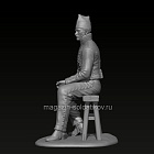 Сборная миниатюра из смолы Рядовой гусарского полка в фуражной шапке, 75 мм, Altores studio (F-75-278) (F-75-278)