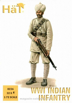 Солдатики из пластика WWI Indian Infantry , (1:72), Hat (8236) (8236)