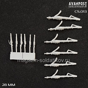 Сборная миниатюра из смолы Вооружение русских драгун, 28 мм, Аванпост - фото