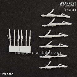 Сборная миниатюра из смолы Вооружение русских драгун, 28 мм, Аванпост (CS013) (CS013)