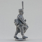 Сборная миниатюра из смолы Батальонный барабанщик гренадёрского полка, идущий, 28 мм, Аванпост