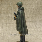 Советский автоматчик в плащ-палатке, 54 мм (430-057) (430-057)