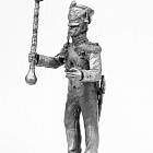 Миниатюра из олова 473 РТ Тамбур-мажор Гвардейского экипажа 1814-25 гг. 54 мм, Ратник (473-РТ) (473-РТ)