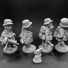 WW1: Германская армия №1 (Штурмовики) - комплект шаржевых фигур из 4-х штук
