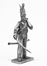 Миниатюра из олова 740 РТ Гусар полка Гранада, 1809 год, 54 мм, Ратник - фото