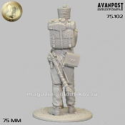 Вольтижер французской линейной пехоты, 1812 г, 75 мм, Аванпост - фото