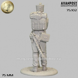 Вольтижер французской линейной пехоты, 1812 г, 75 мм, Аванпост (75102) (75102)