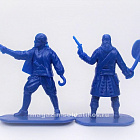 Солдатики из пластика Пираты, набор 2 шт (синие), 1:32, Уфимский солдатик