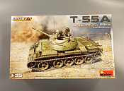 37022 Soviet Medium Tank T-55A Late Mod. 1965 (1/35) Miniart - фото