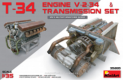 35205 Двигатель V-2-34 для танка T-34 MiniArt (1/35)