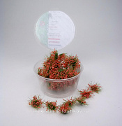 Кочки травы 12 мм цветущие красные 40 шт, Dasmodel - фото