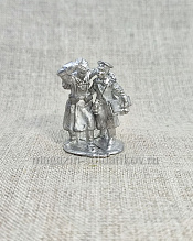 Сборная фигура из металла Санитар с раненым (композиция из 2х фигур), 1877-1878 гг. 28 мм, Figures from Leon - фото