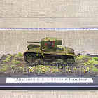 Масштабная модель в сборе и окраске Т-26 с цилиндрической башней, 1/72 (Q208-115) (Q208-115)