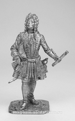 Миниатюра из металла 253. Генерал-адмирал Франц Лефорт. Россия, 1696 г. EK Castings