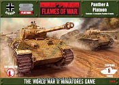 Сборная модель из пластика Panther A Platoon (15мм) Flames of War - фото