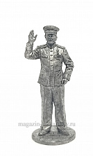 Миниатюра из олова Верховный главнокомандующий, маршал Иосиф Сталин. 1943-45 гг., 54мм. EK Castings - фото