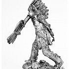 Миниатюра из олова 844 РТ Индеец племени сиу, 54 мм, Ратник