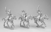 Фигурки из металла Кавказские казаки, 28 мм, набор из 3 фигур - фото