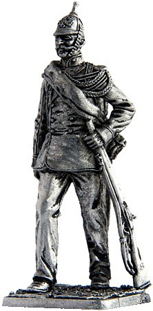 Миниатюра из металла 126. Австрийский жандарм, 1859 г. EK Castings