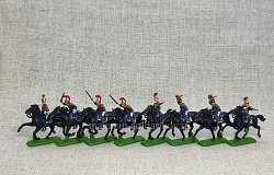 Солдатики из пластика в росписи Французские карабинеры 1812-15 - набор 8 шт., Звезда (Q566-012) (Q566-012)