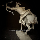 Сборная миниатюра из смолы Конный монгольский лучник, 75 мм, TRILOKA MINIATURES (TLK-75-044) (TLK-75-044)