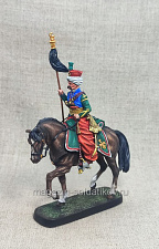 Миниатюра из олова Мамелюк императорской гвардии с бунчуком, 54 мм, Студия Большой полк - фото