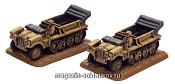 Сборная модель из пластика SdKfz10 (1t) Tractor (2x resin) (15мм) Flames of War - фото