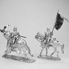Сборные фигуры из металла Средние века, набор №6 (2 фигуры) 28 мм, Figures from Leon