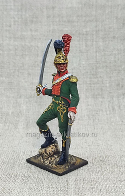 Миниатюра из олова Офицер шевалежерского полка 1811-15 гг., 54 мм, Студия Большой полк (ИЛ1419.12.03.54) (ИЛ1419.12.03.54)