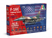 Сборная модель из пластика ИТ Самолет War Thunder: F-16C Fighting Falcon (1/48) Italeri - фото