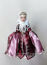 КНК003 Кукла в карачаевском праздничном костюме №3