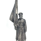 Миниатюра из олова Знаменосец-подпрапорщик 195 пех. Оровайского плк, 1916 г. Россия, 75 мм EK Castings (75-24) (75-24)
