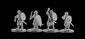 Фигурки из смолы Арабская пехота №2, 4 фигуры, 28 мм, V&V miniatures - фото