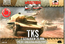 Сборная модель из пластика TKS with 20mm gun + журнал, 1:72, First to Fight