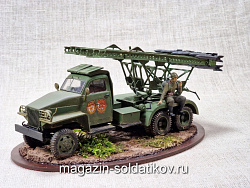 Диорама с БМ-13 на базе Studebaker (1:35) Магазин Солдатики (Д35064) (Д35064)