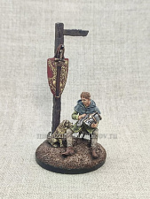 Миниатюра из олова Паж-оруженосец, 54 мм, Студия Большой полк - фото