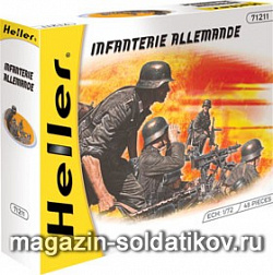 Солдатики из пластика Набор солдатиков «Немецкая пехота» 1:72 Хэллер