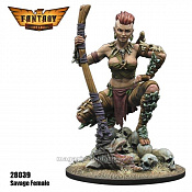 Сборная миниатюра из смолы Savage Female,First Legion - фото