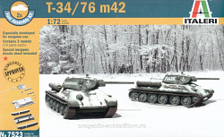 Сборная модель из пластика ИТ Танк Т-34/76 (1/72) Italeri