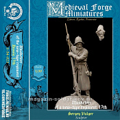 B-54-023 Musketeer of a new-type regiment 17 th, 54 mm Medieval Forge Miniatures