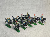 Солдатики из пластика в росписи Французские карабинеры 1812-15 - набор 9 шт., Звезда - фото