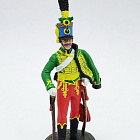 Вахмистр 4-го гусарского полка Гессен-Гомбурга. Австрия 1805-15 гг., 54 мм, Soldanir (QF0430) (QF0430)