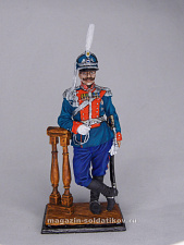 Миниатюра в росписи Полковник Лейб-гвардии Драгунского полка. Россия, 1910-14 гг. 1:32, Сибирский партизан - фото