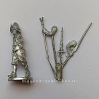 Сборная миниатюра из металла Мушкетёр, идущий, 28 мм, Аванпост